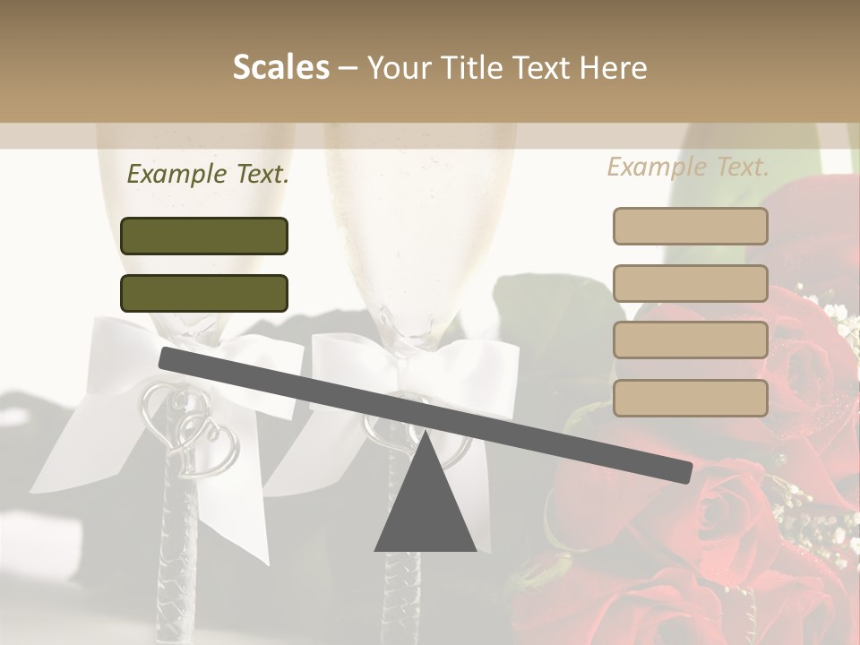 White Background Symbol Wedding PowerPoint Template