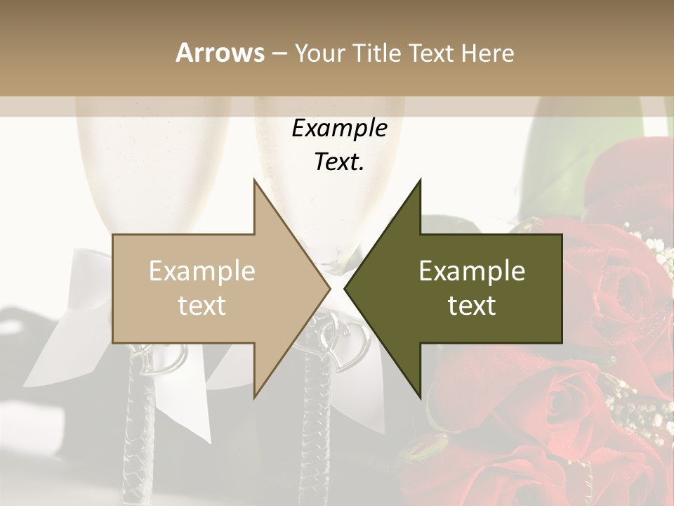 White Background Symbol Wedding PowerPoint Template