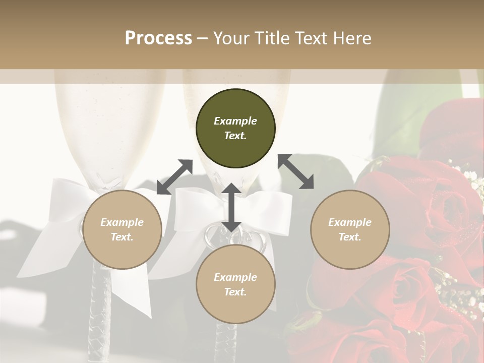 White Background Symbol Wedding PowerPoint Template