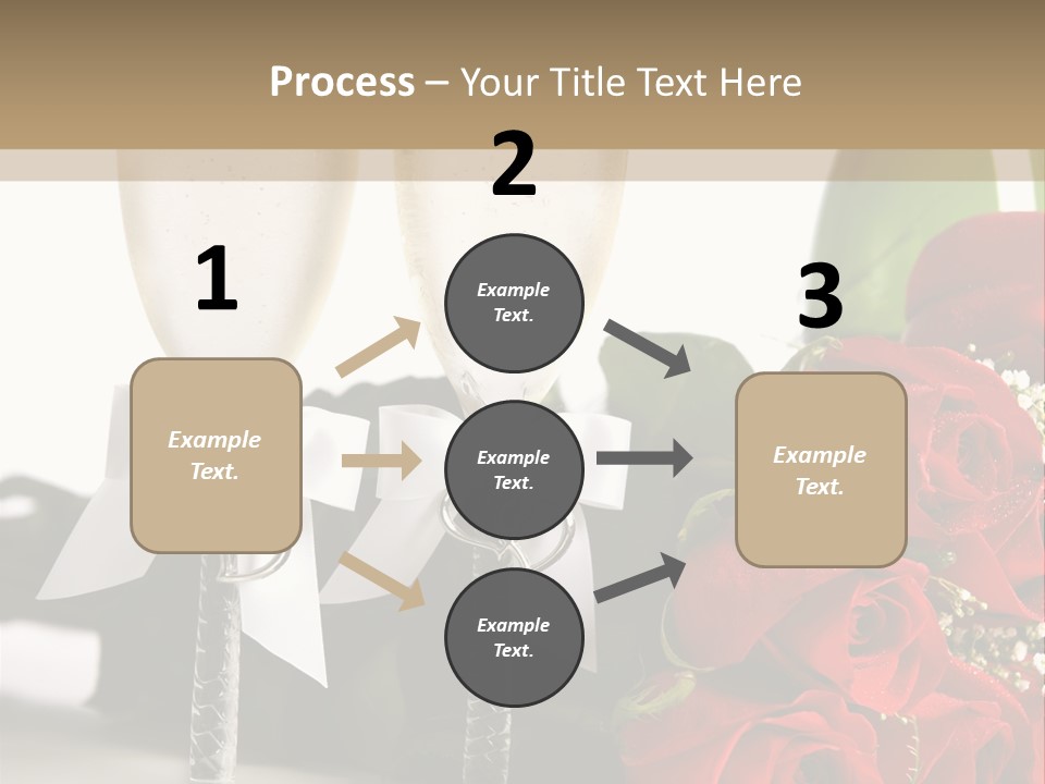 White Background Symbol Wedding PowerPoint Template