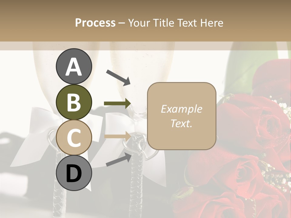 White Background Symbol Wedding PowerPoint Template