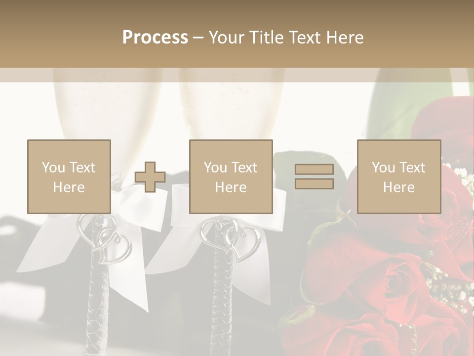 White Background Symbol Wedding PowerPoint Template