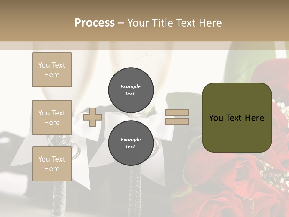 White Background Symbol Wedding PowerPoint Template