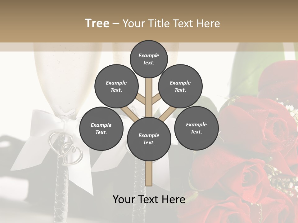 White Background Symbol Wedding PowerPoint Template