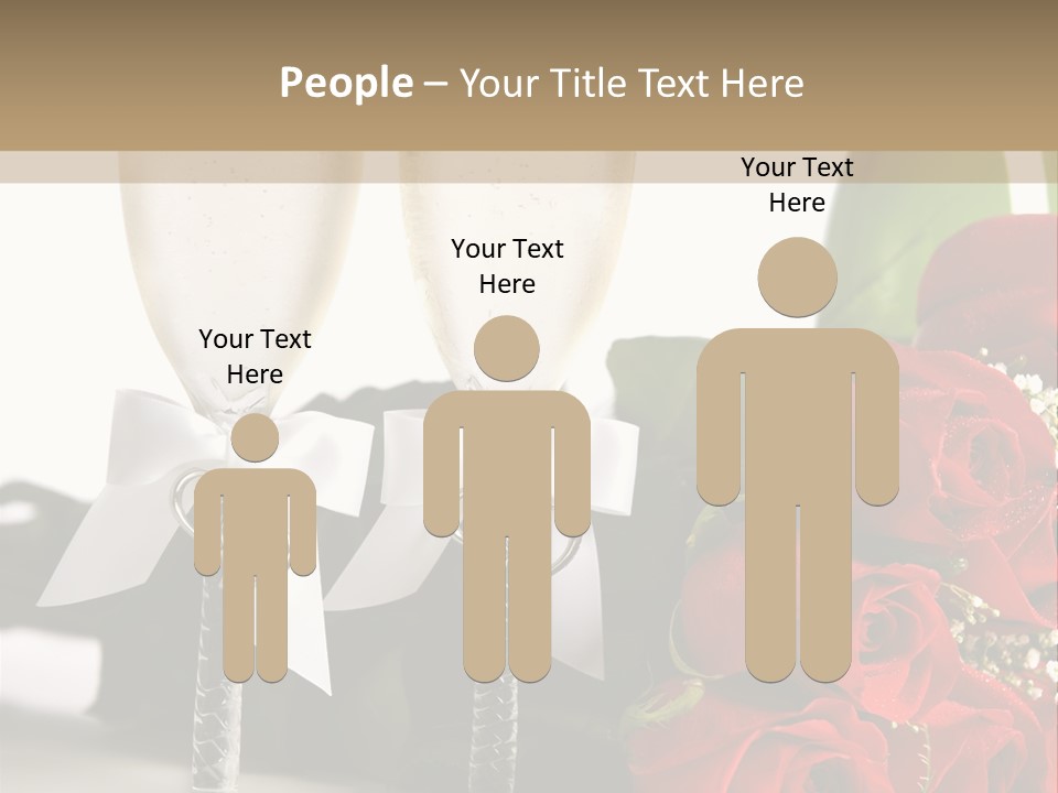 White Background Symbol Wedding PowerPoint Template