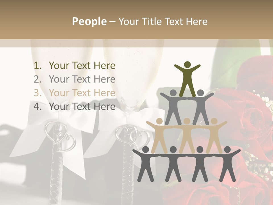 White Background Symbol Wedding PowerPoint Template