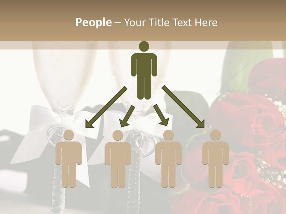 White Background Symbol Wedding PowerPoint Template