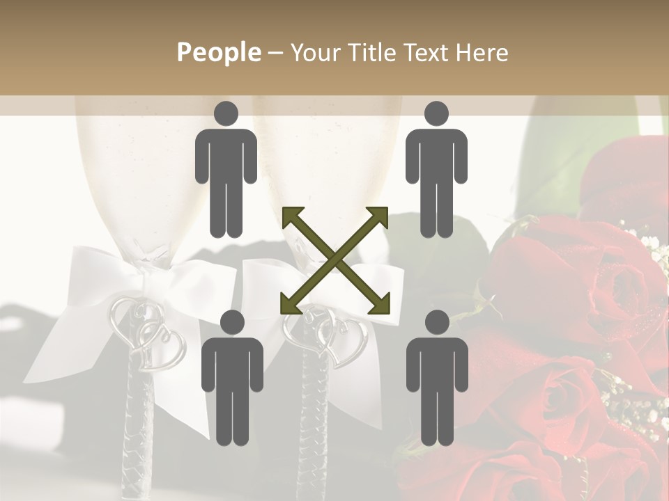 White Background Symbol Wedding PowerPoint Template