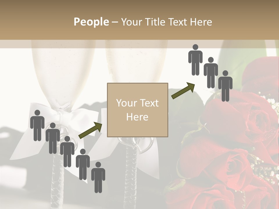 White Background Symbol Wedding PowerPoint Template