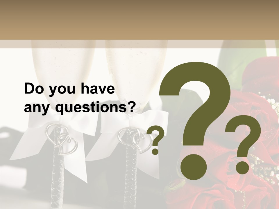 White Background Symbol Wedding PowerPoint Template