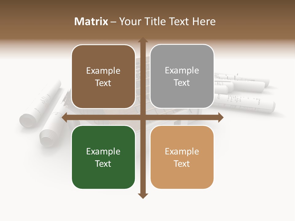 Roof House Draw PowerPoint Template