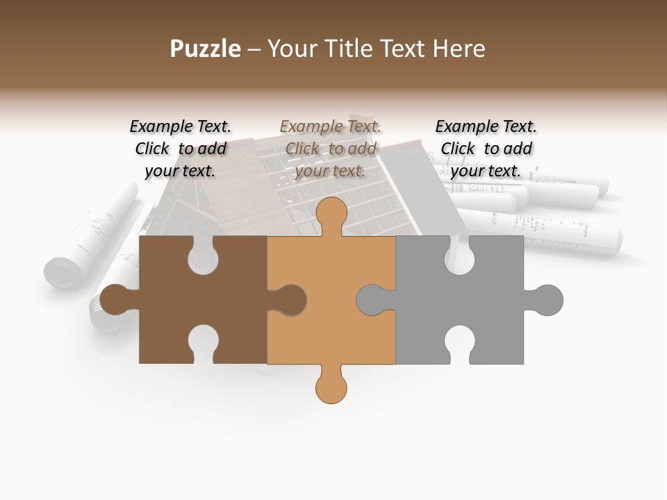 Roof House Draw PowerPoint Template