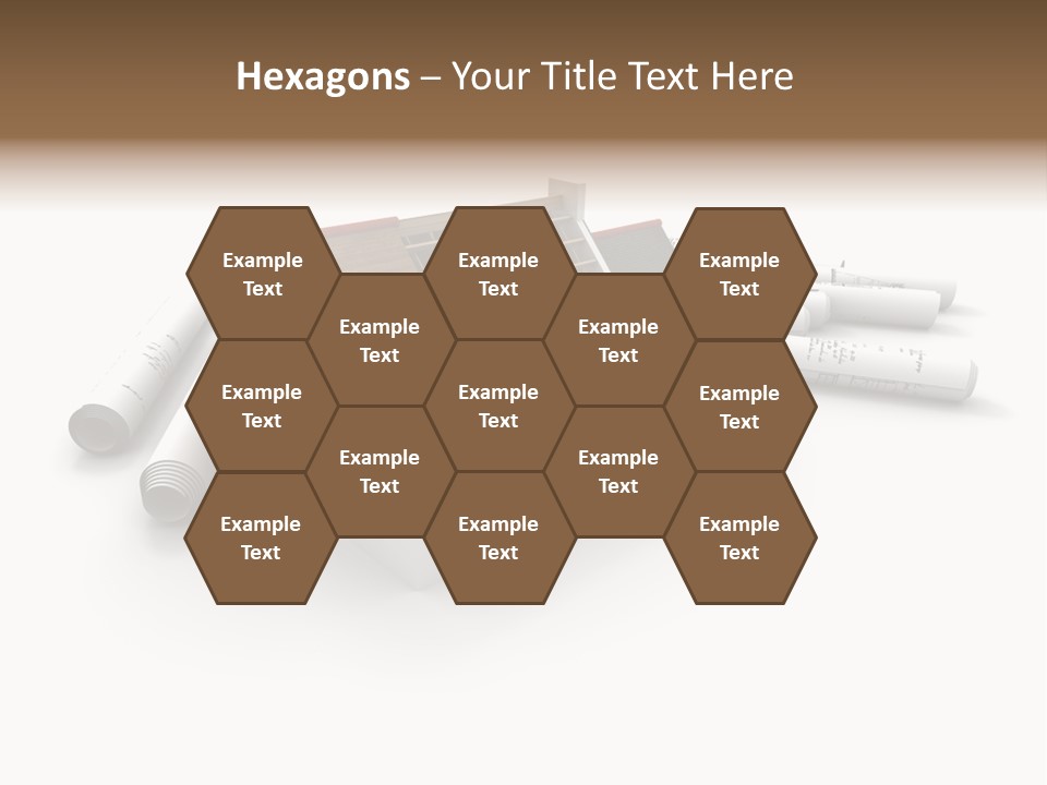Roof House Draw PowerPoint Template