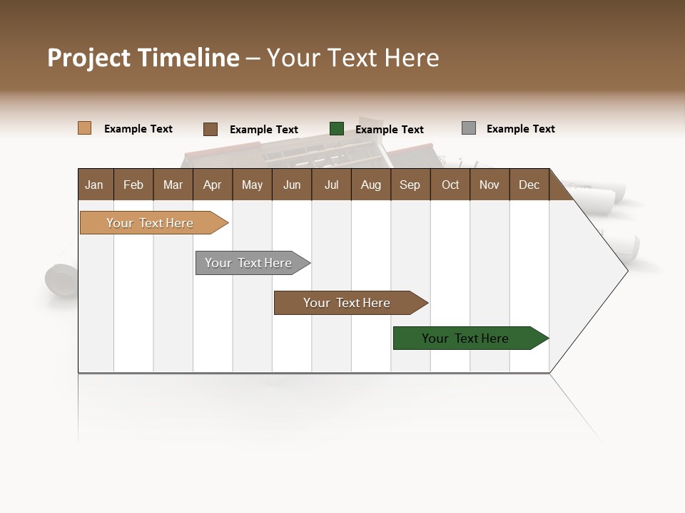 Roof House Draw PowerPoint Template