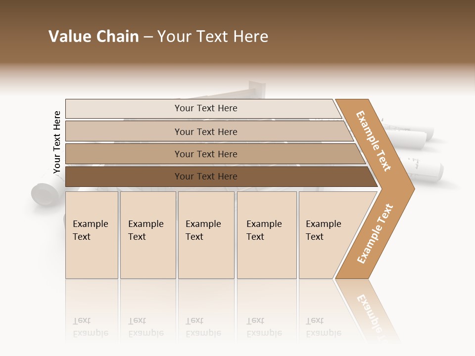 Roof House Draw PowerPoint Template