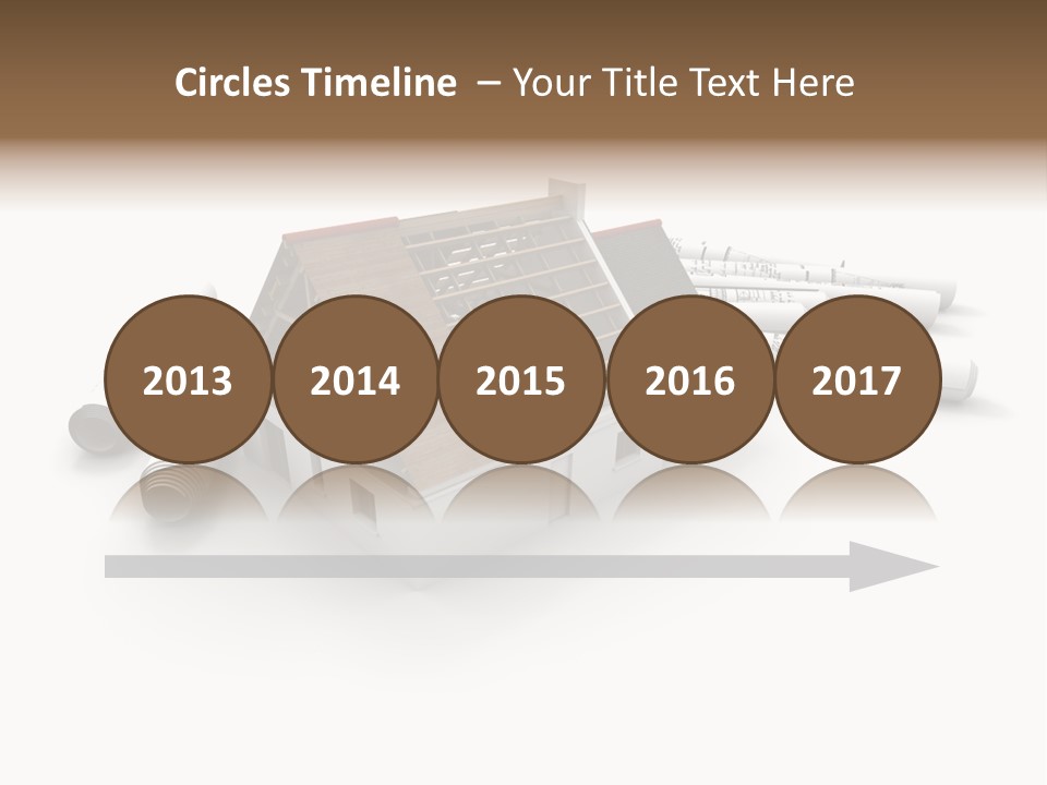 Roof House Draw PowerPoint Template