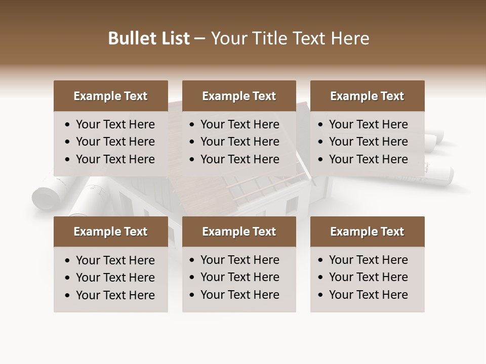 Roof House Draw PowerPoint Template