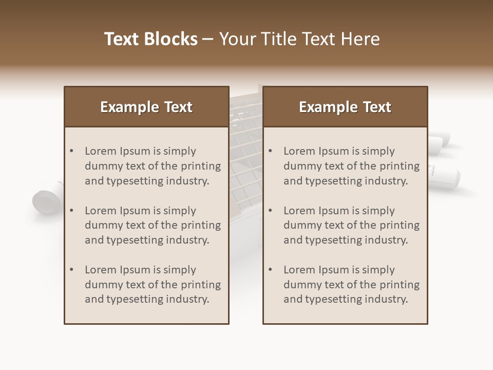 Roof House Draw PowerPoint Template