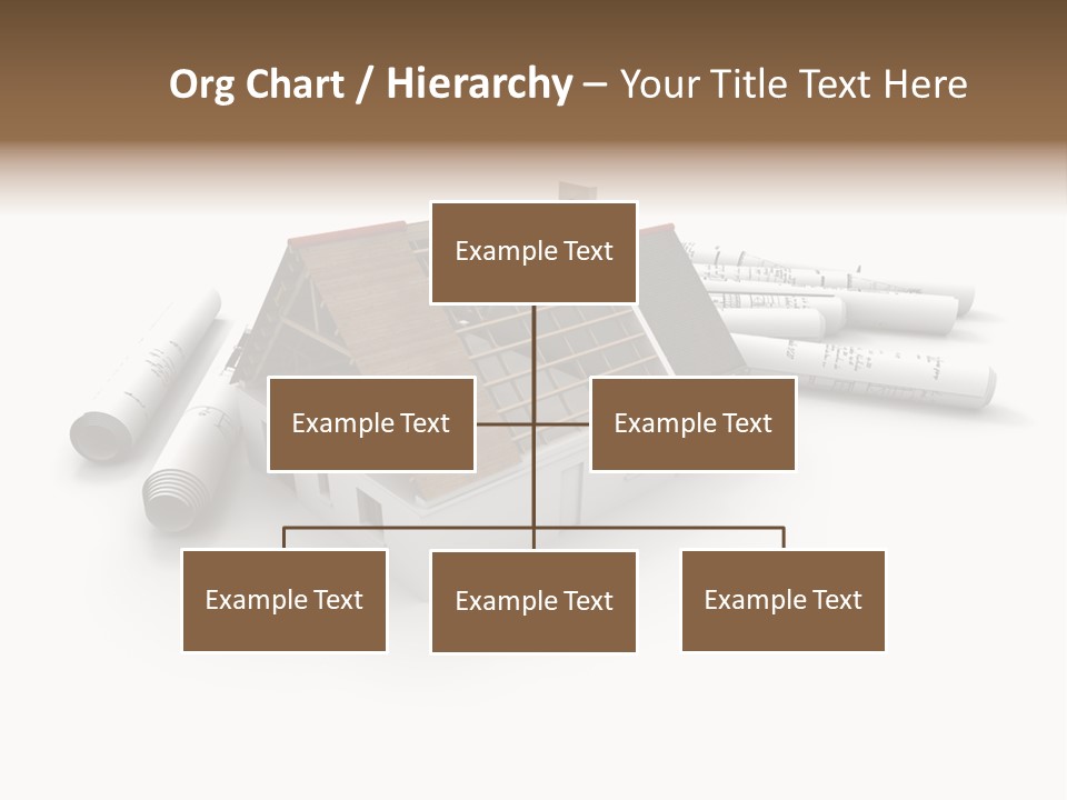 Roof House Draw PowerPoint Template