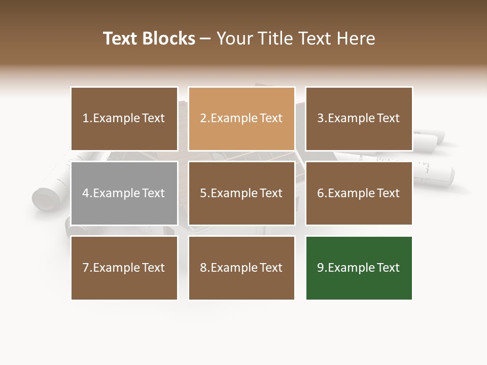 Roof House Draw PowerPoint Template