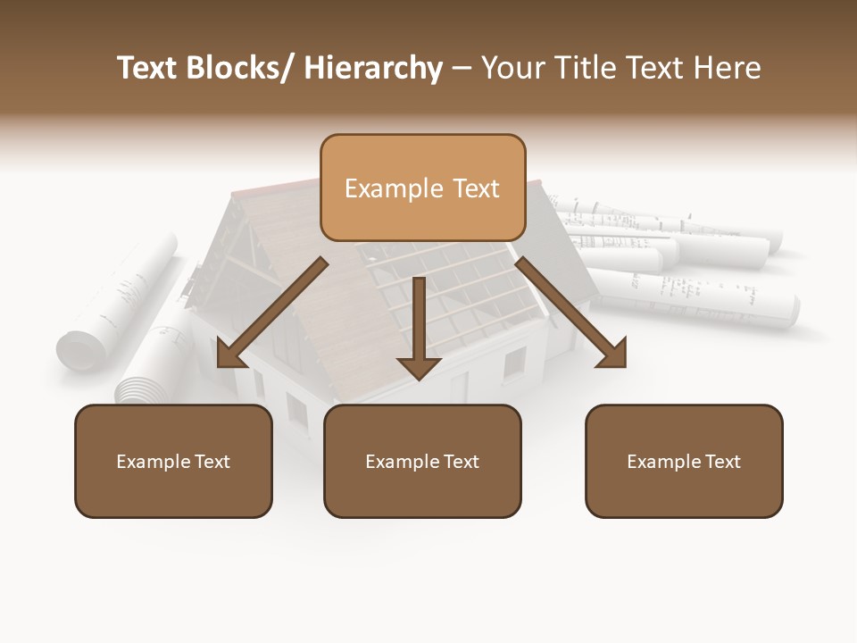 Roof House Draw PowerPoint Template