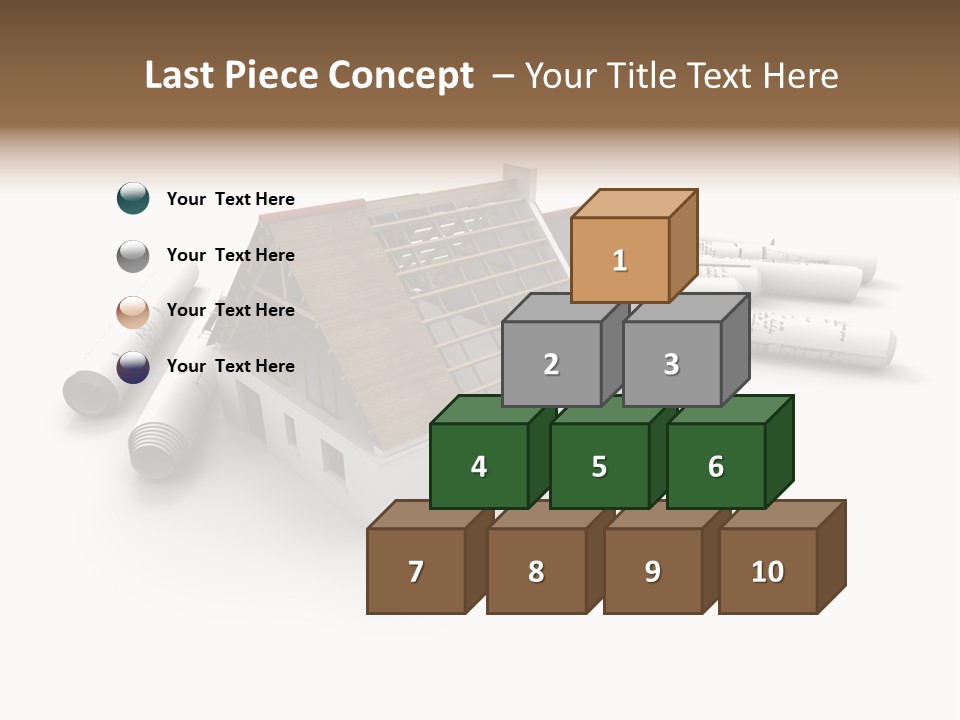 Roof House Draw PowerPoint Template