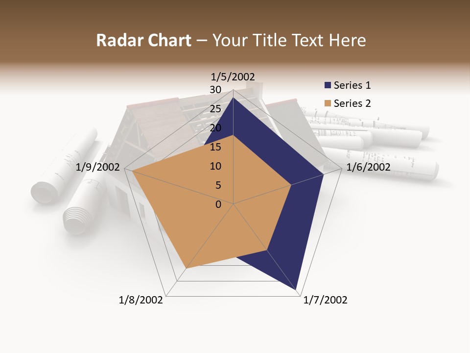 Roof House Draw PowerPoint Template