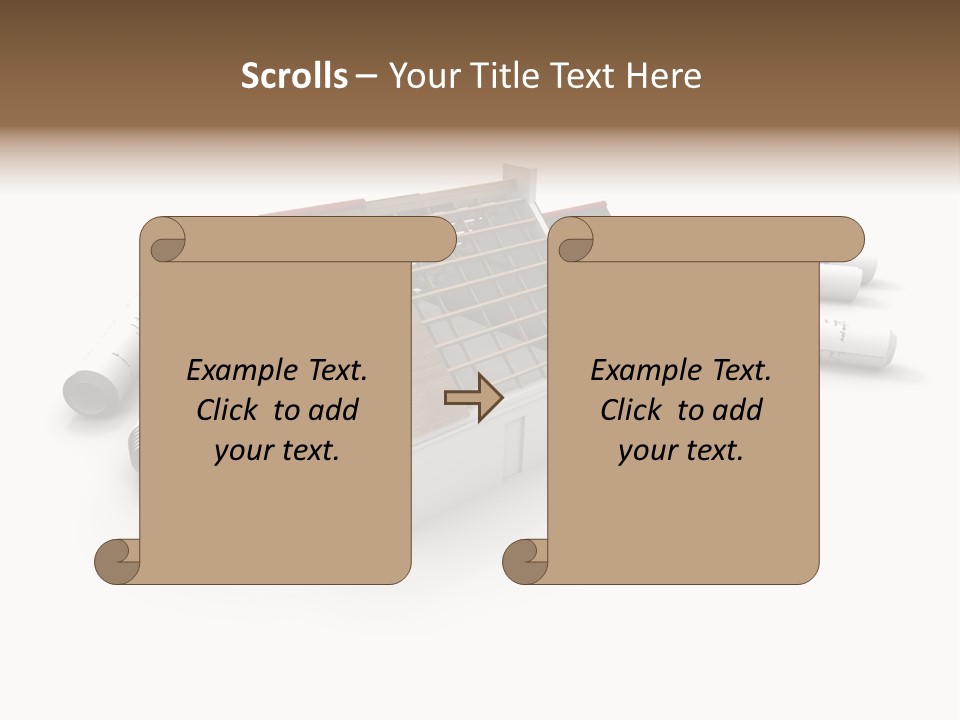 Roof House Draw PowerPoint Template