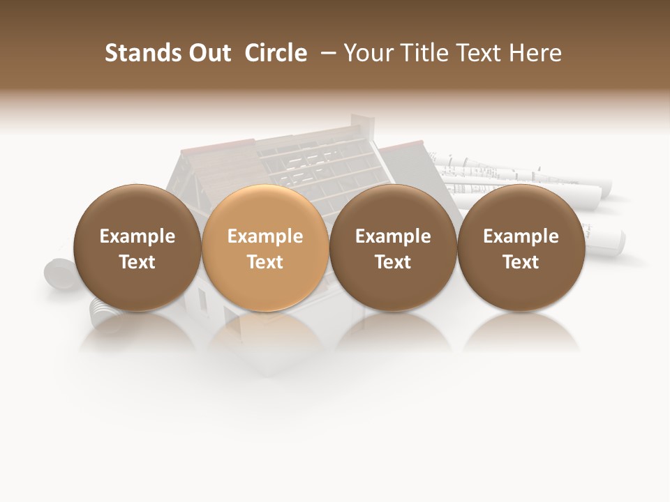 Roof House Draw PowerPoint Template