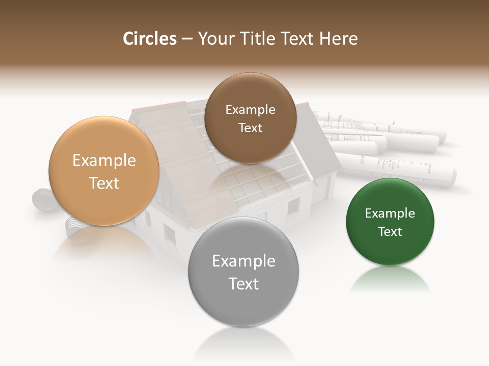 Roof House Draw PowerPoint Template