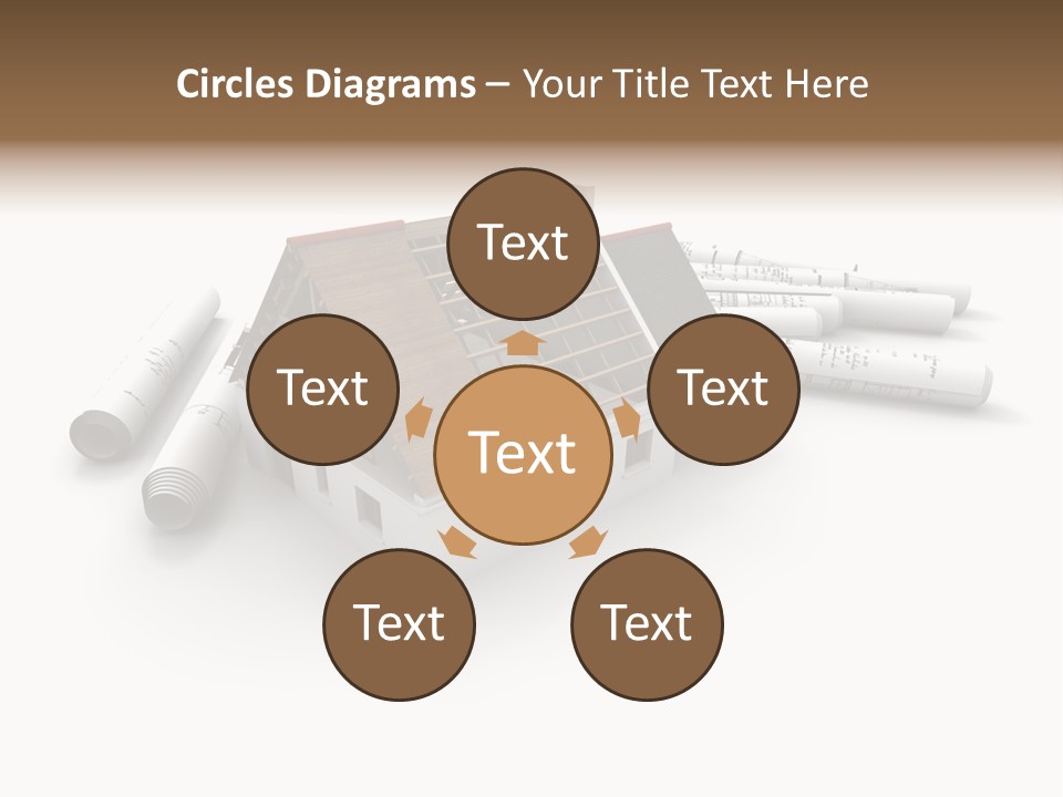 Roof House Draw PowerPoint Template