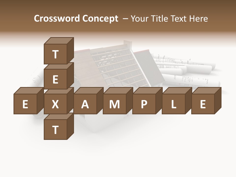 Roof House Draw PowerPoint Template