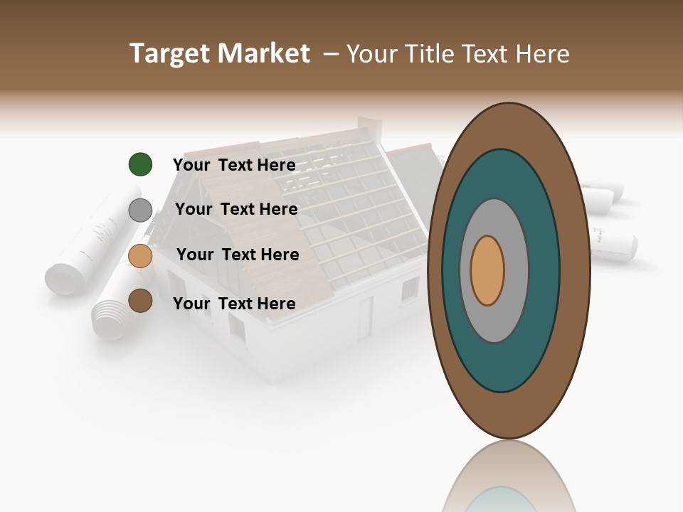Roof House Draw PowerPoint Template