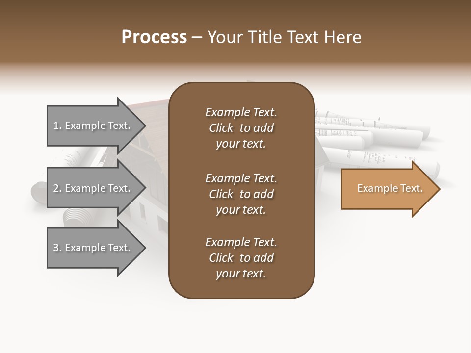 Roof House Draw PowerPoint Template