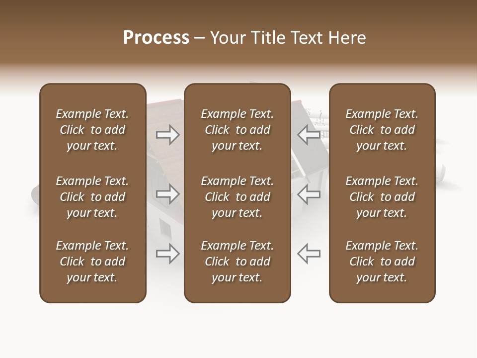 Roof House Draw PowerPoint Template
