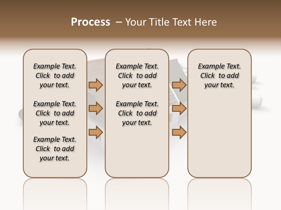 Roof House Draw PowerPoint Template