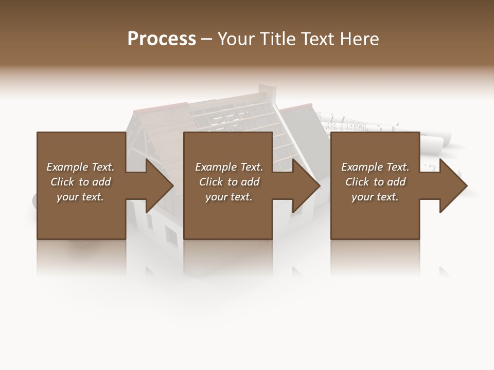 Roof House Draw PowerPoint Template