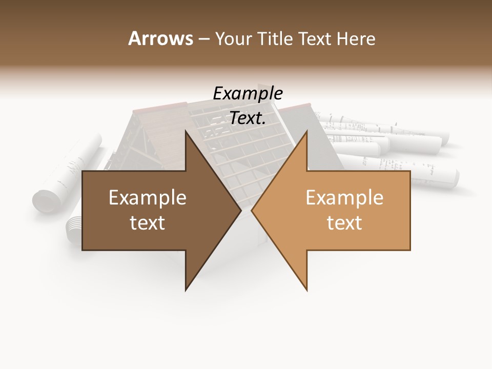 Roof House Draw PowerPoint Template