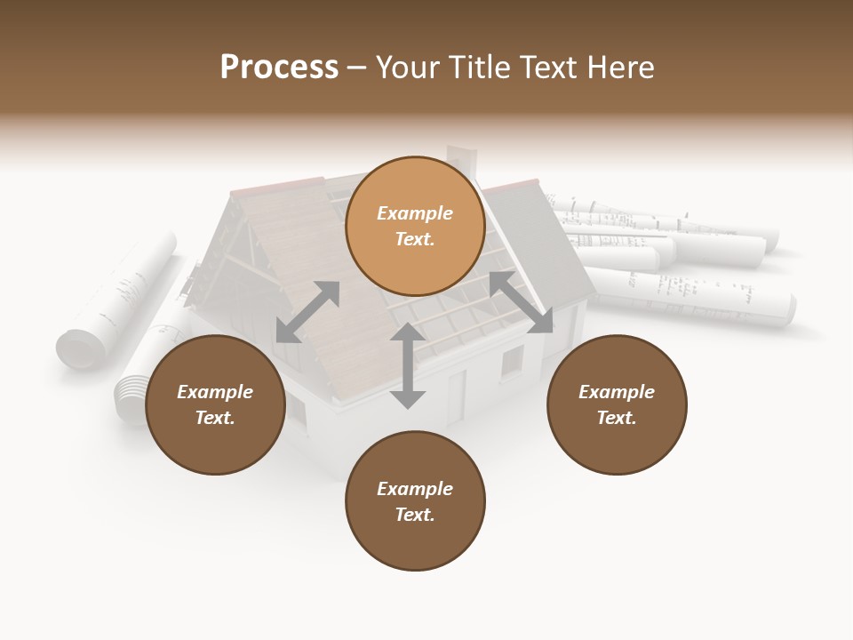 Roof House Draw PowerPoint Template