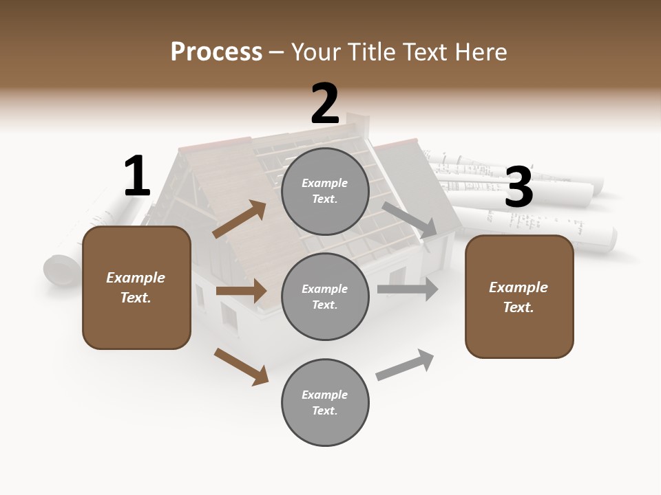 Roof House Draw PowerPoint Template