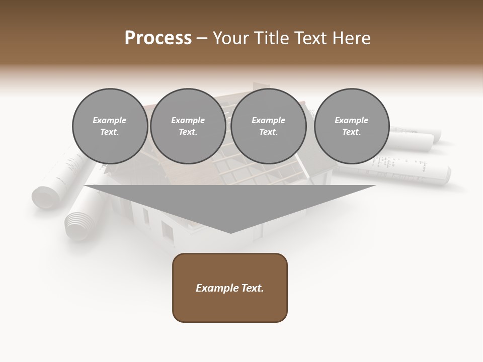Roof House Draw PowerPoint Template