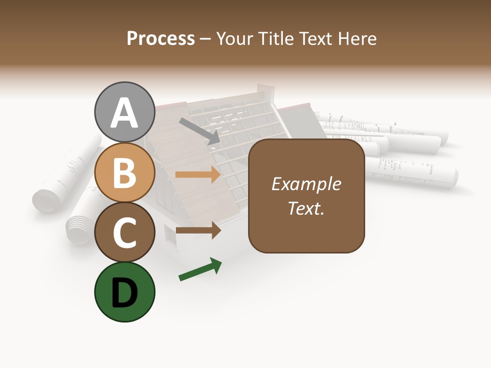 Roof House Draw PowerPoint Template