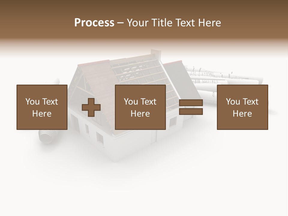 Roof House Draw PowerPoint Template