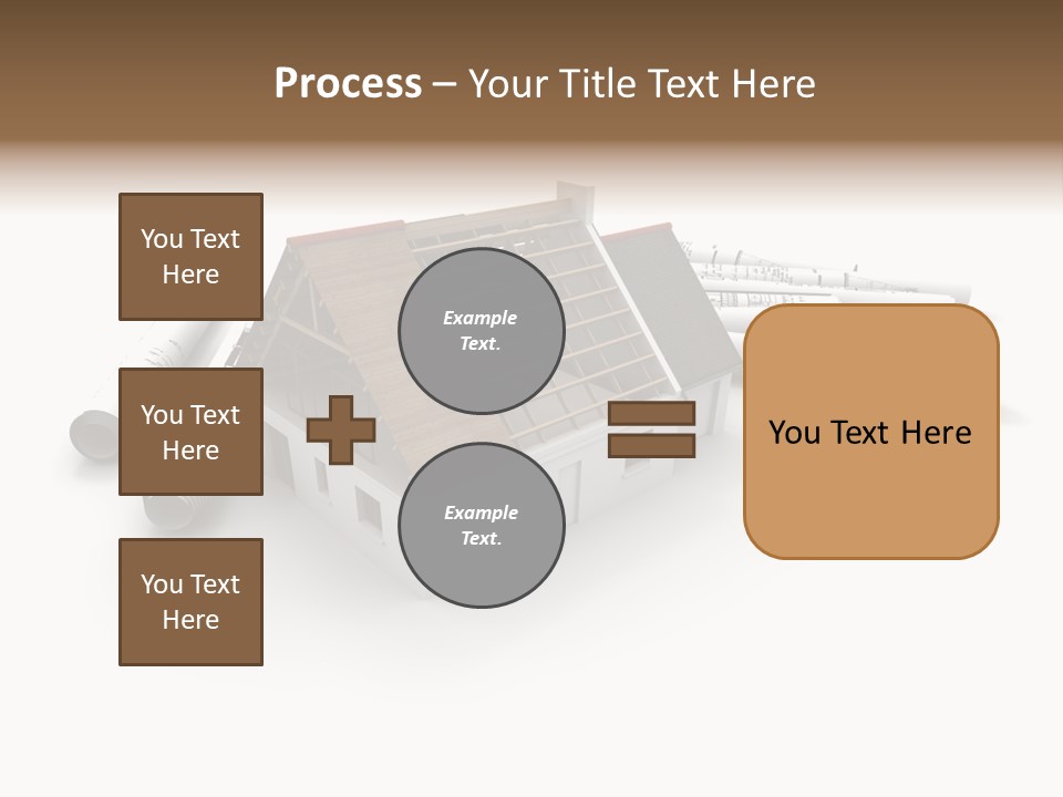 Roof House Draw PowerPoint Template