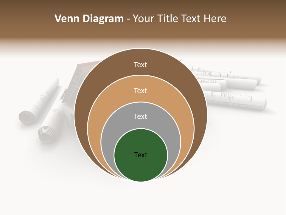 Roof House Draw PowerPoint Template
