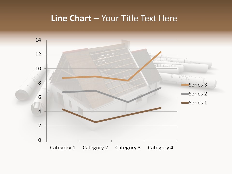 Roof House Draw PowerPoint Template