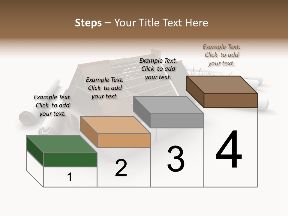 Roof House Draw PowerPoint Template