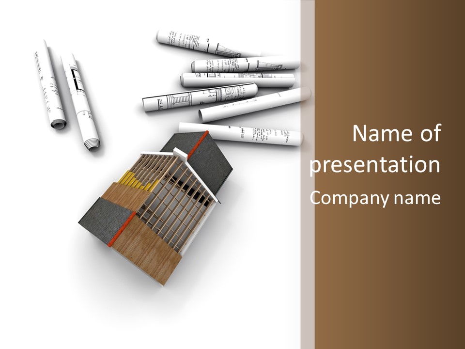 Family Countryside Roof PowerPoint Template