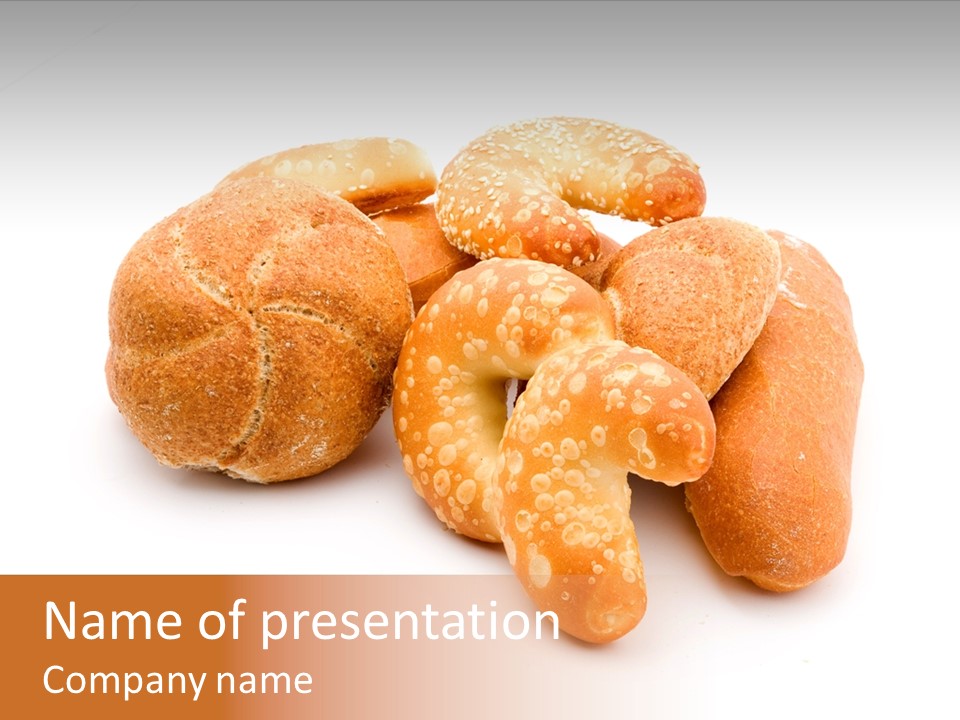 Croissant Isolated Loaf PowerPoint Template