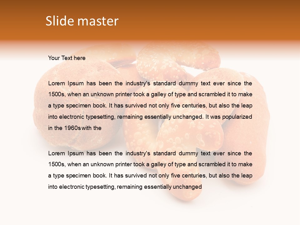 Croissant Isolated Loaf PowerPoint Template